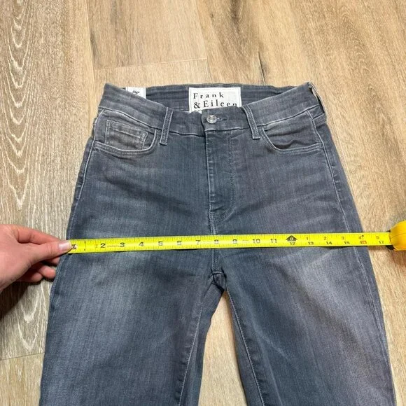 Frank and Eileen Sligo Jean Womens Size 24 Gray Frayed Skinny Stretch USA Ladies - Picture 11 of 14